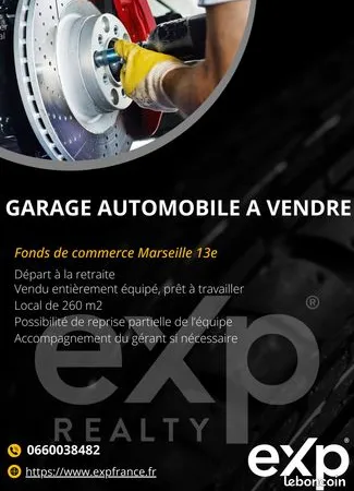 Fonds de commerce 260 m² 