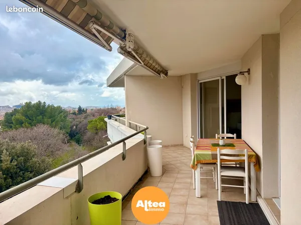 T5 dernier étage - 126m2 - 50m2 de terrasses - Parking - Saint Barnabé 13012 