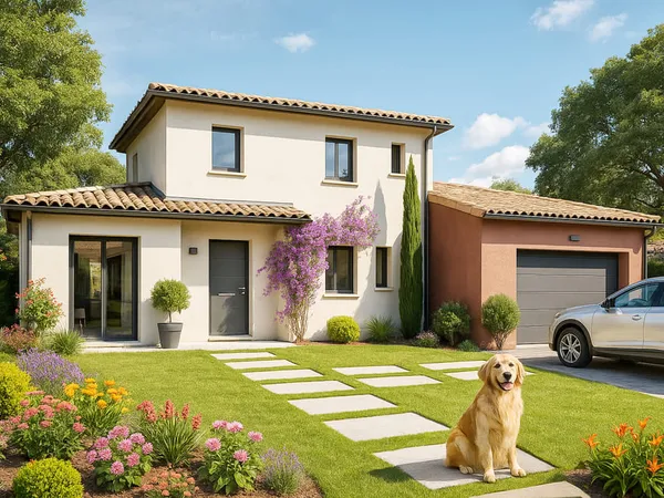 Terrain + maison 87 m² 