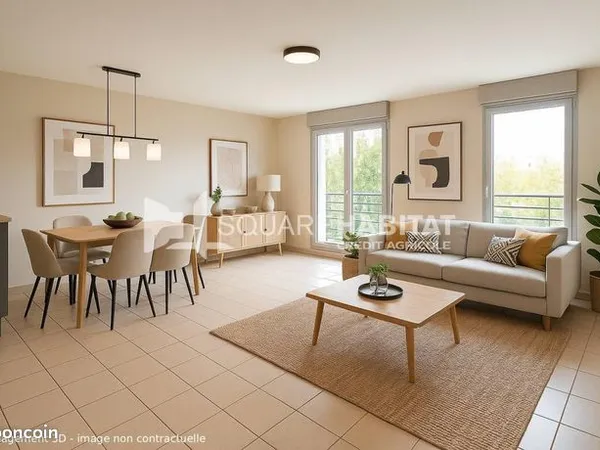 Appartement 3 pièces 63 m² 
