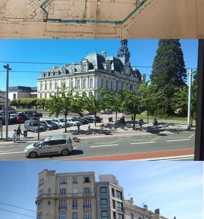 F3 face mairie Limoges 88m2 