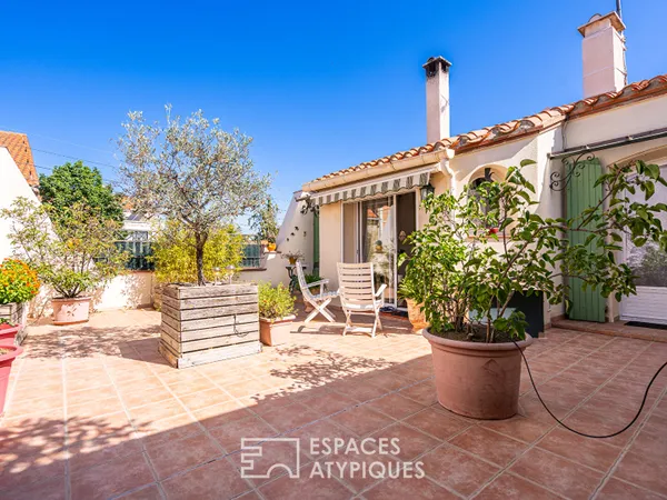 Grange rénovée en jolie maison aux coeur de Rivesaltes 