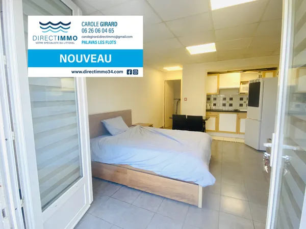 Palavas ,résidence 1 ère ligne rive gauche , studio 25 m2 e 