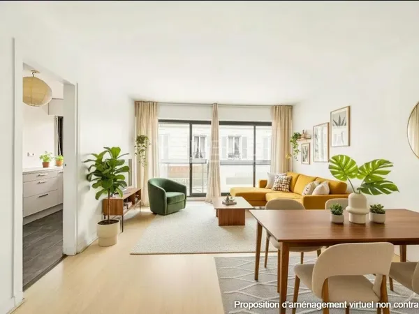 Paris XVe - Volontaires / Vaugirard : Studio lumineux avec balcon 
