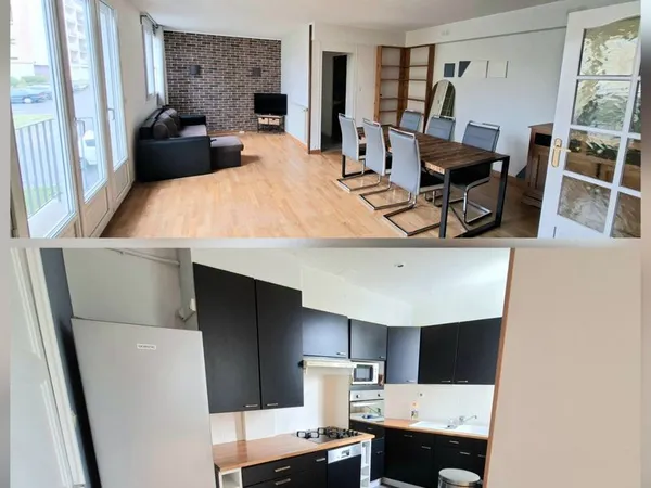 Appartement T3 Meublé, dans une résidence calme 