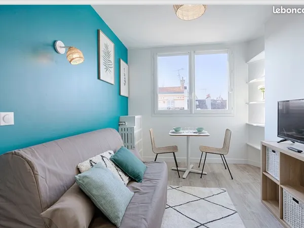 Meublé neuf de 23m² à 300m du métro Gabriel Peri 