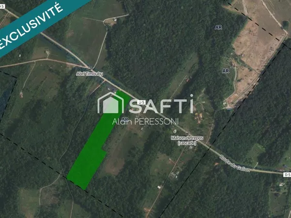 Terrain non constructible (A) 8hectares CD5 Galion 