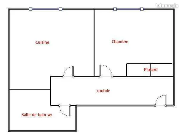 Appartement 2 pièces 29 m² 
