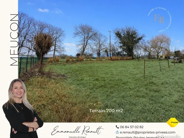 Terrain 700 m² Meucon 