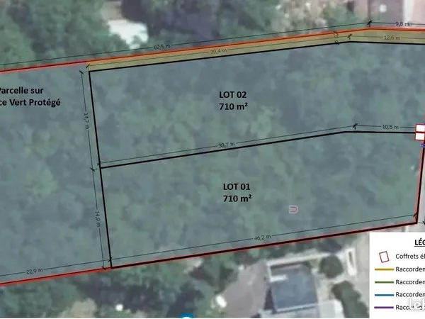 Terrain à bâtir de 710m², Libération / Gentilly 