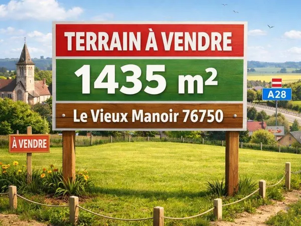 Terrain 1435 m² Vieux-Manoir 