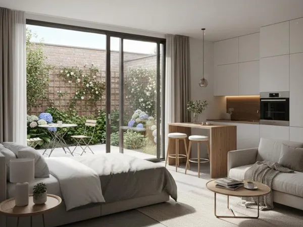 Studio de 27 m2 en REZ-DE-JARDIN en centre ville d'ISSY LES MOULINEAUX 