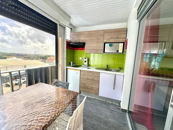 Charmant studio avec loggia & aperçu mer - Saint-François (Guadeloupe) 