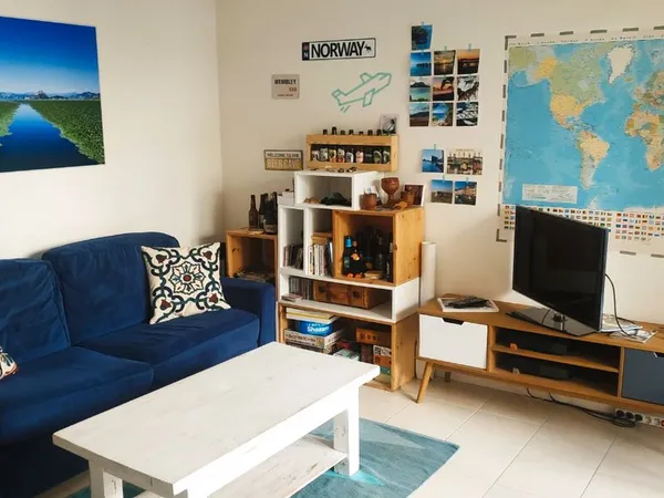 2 pièces meublé Riquier avec clim, terrasse et parking 