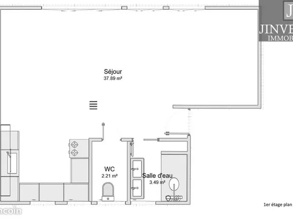 Appartement 1 pièce 42 m² 