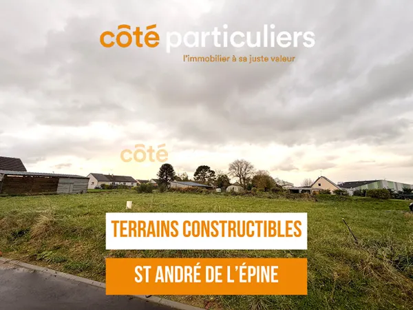 A vendre - Deux terrains à bâtir Saint André de l'épine - 433m2 et 578m2 