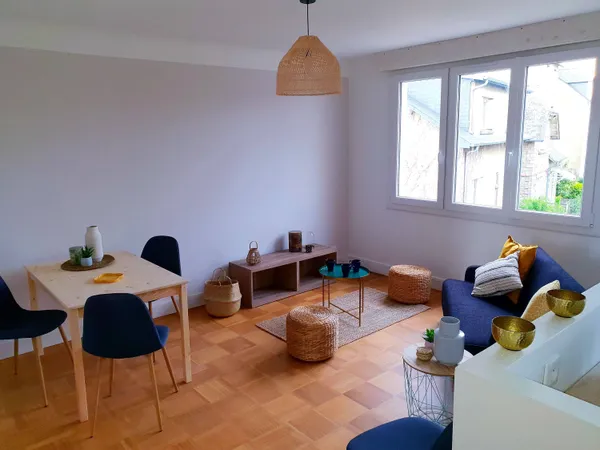 Loue appartement rénové et meublé en colocation 3 chambres 