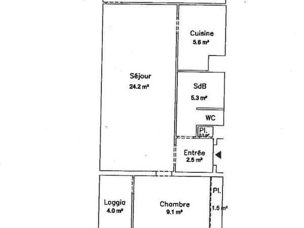 Appartement 2pieces en étage élevé, vue imprenable, proche de toutes commodités 