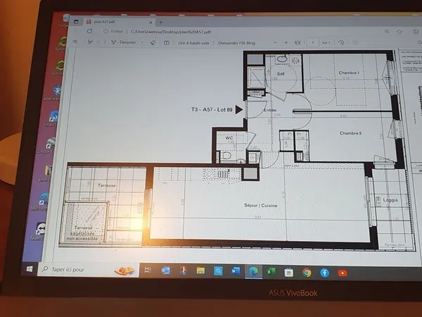 Loue Appartement T3 Proximité du Mail François Mitterand Rennes 