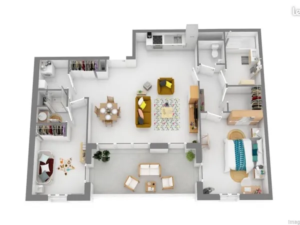 Appartement 3 pièces 67 m² 
