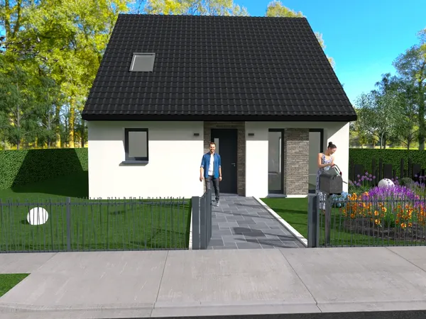 Terrain + maison 92 m² 