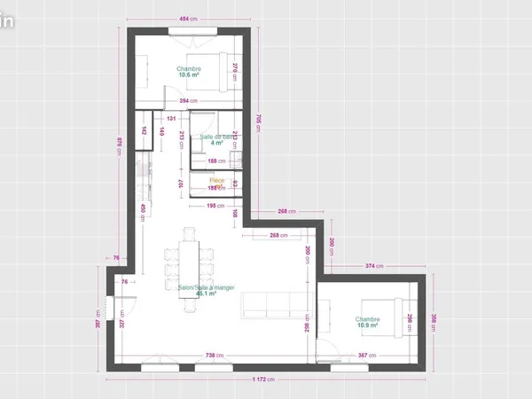 Appartement 3 pièces 78 m² 