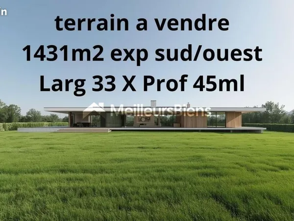Terrain 1 350 m² Bachy 