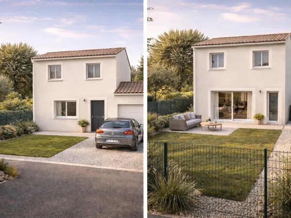 Terrain + maison 80 m² 