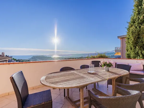 Mont Alban - Villa provençale avec vue panoramique ville et mer 