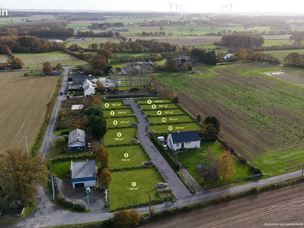 Terrain 563 m² Derval 