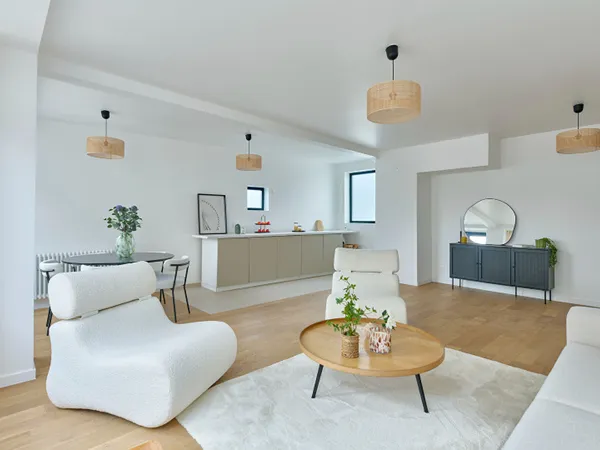 Appartement à l'esprit atelier proche de la Place des Vosges 