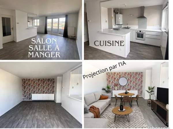 À vendre - Charmant T2 de 51,24 m² - Rouen Quartier Europe - Dernier étage avec balcon & parking 
