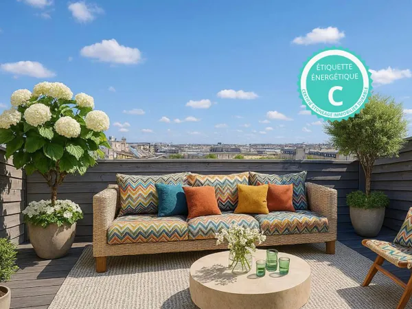 Appartement 5 pièces - Chartrons avec terrasse vue plein ciel 