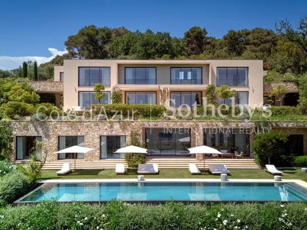 Mougins, domaine privé : villa contemporaine avec vue mer, 7 cha 
