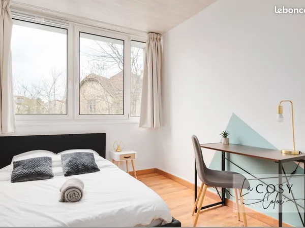 ☀️Superbe Colocation de 4 Chambres, Chaleureuse et Meublée 🌟Campus et Centre ✅ 