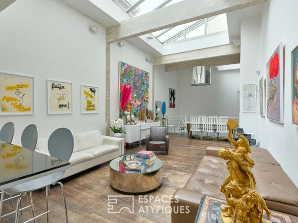 Loft familial dans ancien laboratoire pharmaceutique - Cimetière de Montmartre 