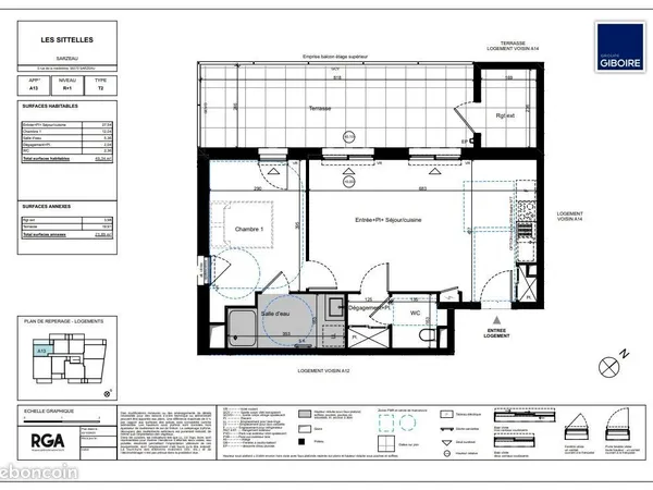 Appartement 2 pièces 48 m² 