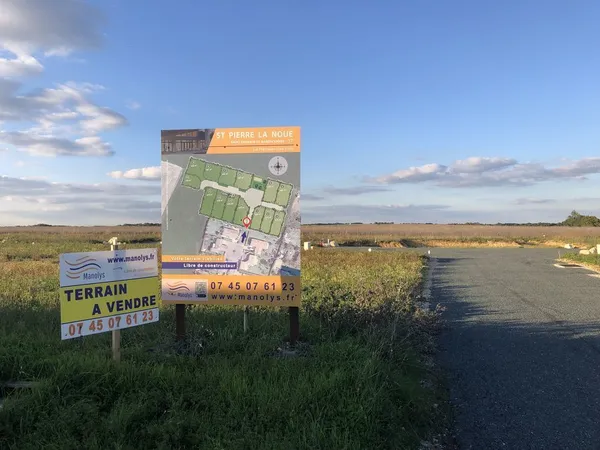 Terrain constructible et viabilisé de 400m² 