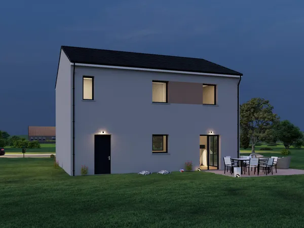 Terrain + maison 127 m² 