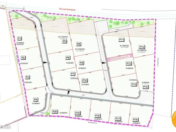 Terrain 541 m² 