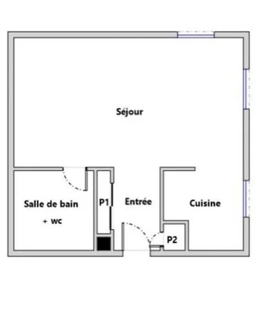 Studio 27m² Rénové - Voisins Village 