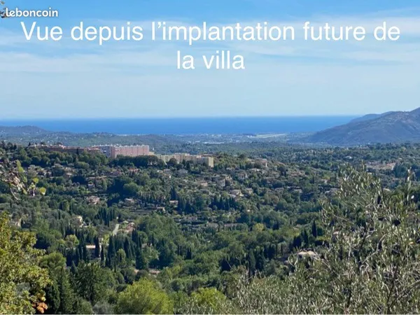 Terrain viabilisé vue mer- permis accordé 