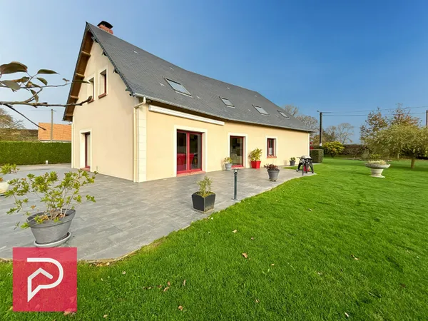 Maison contemporaine, quartier résidentiel à Bernay 