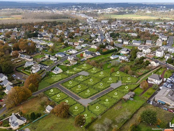 Terrain 310 m² Saint Nicolas De Redon 