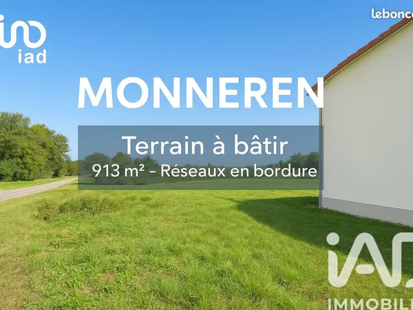 Terrain 913 m² Monneren 