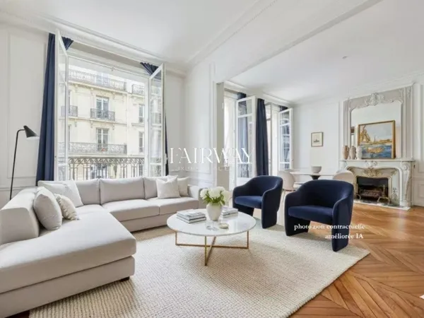 Paris 16€ - Appartement familial de 158 m², balcon, 2€ étage 