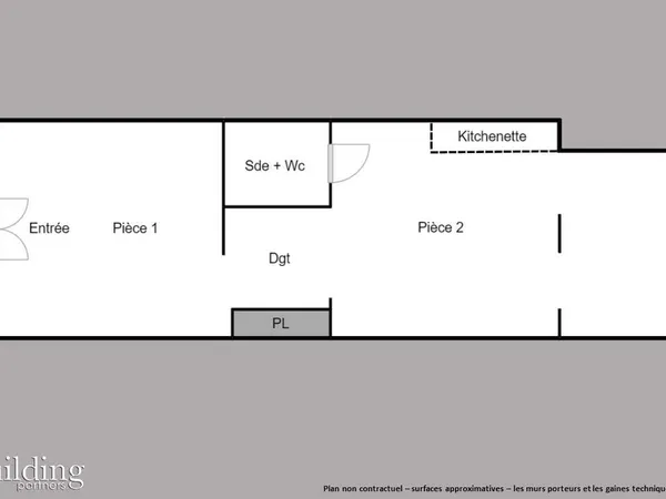 Appartement 2 pièces 50 m² 