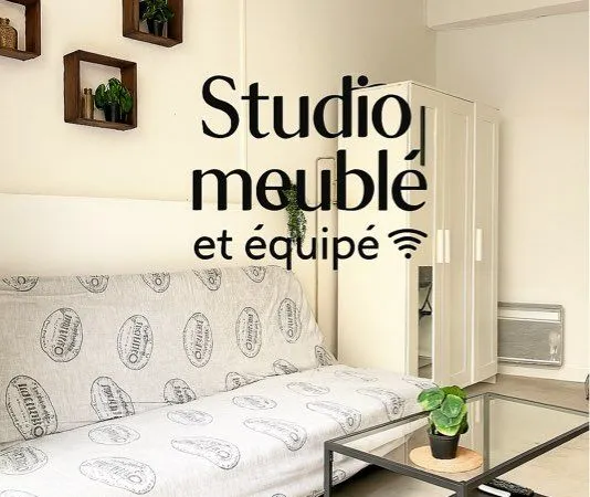 Studio meublé (Eau, elec & wifi) 