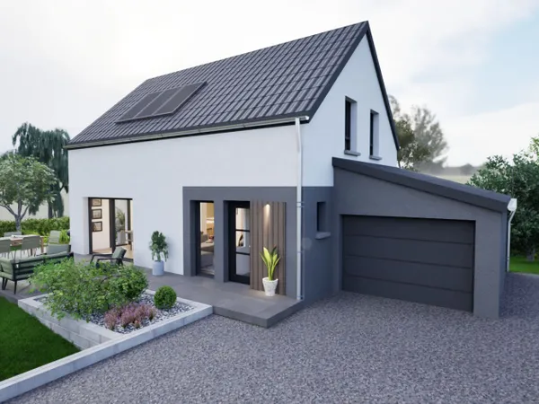 Terrain + maison 125 m² 