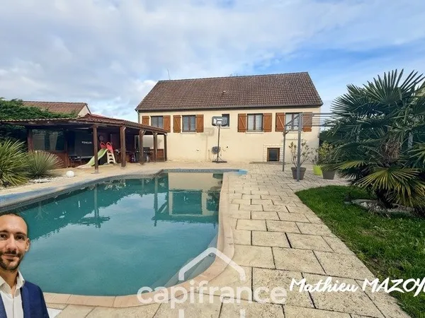 Maison 146 m² - 3 chambres - bureau - piscine - DEMIGNY 